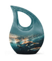 Underwater Dolphin Family Urn For Memorial - Human Ashes Container
