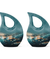 Underwater Dolphin Family Urn For Memorial - Human Ashes Container
