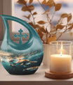 10-inch Underwater Dolphin Symphony Urn, 