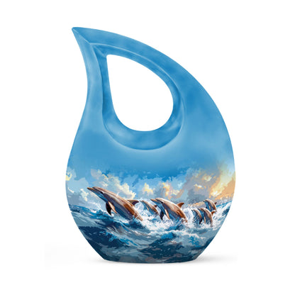 Personalized Artistic Memorial Urn for Women - 10-inch, 200 cu in - Yatskia
