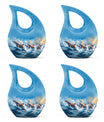 Dolphins Memorial Urn For Women - Artistic Funeral Urn for Sale
