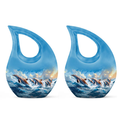 Personalized Artistic Memorial Urn for Women - 10-inch, 200 cu in - Yatskia