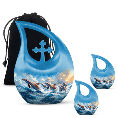 Skyward Dolphin Leap Urn, 