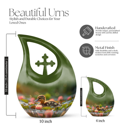 10 Inch Duckling's Dusk Adventure Urn 