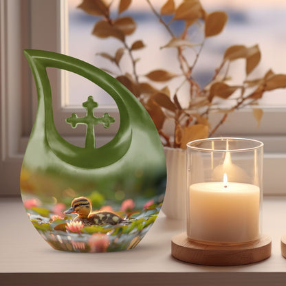 10 Inch Duckling's Dusk Adventure Urn 