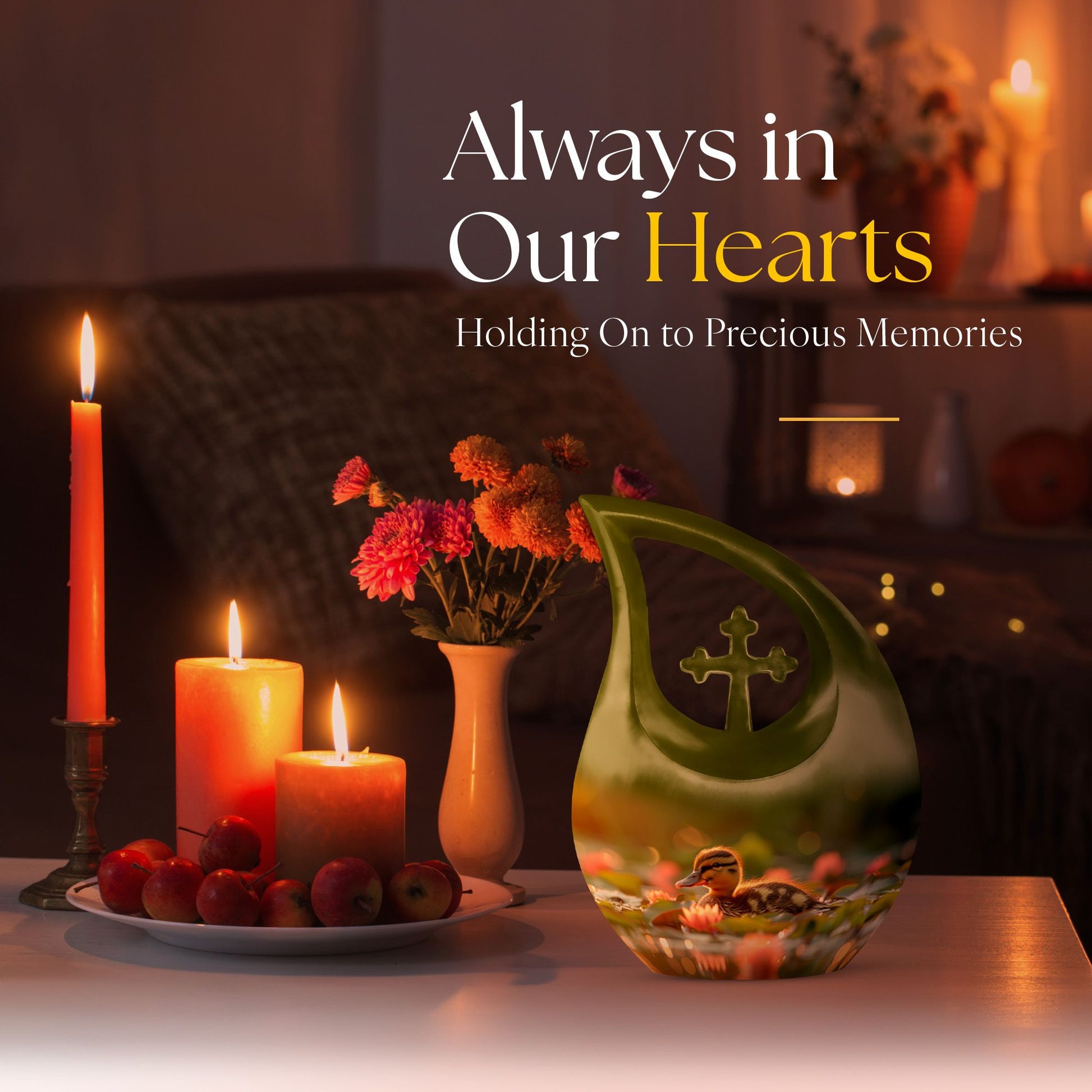 10 Inch Duckling's Dusk Adventure Urn 