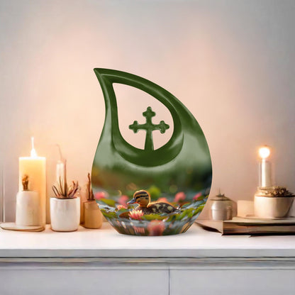 10 Inch Duckling's Dusk Adventure Urn 