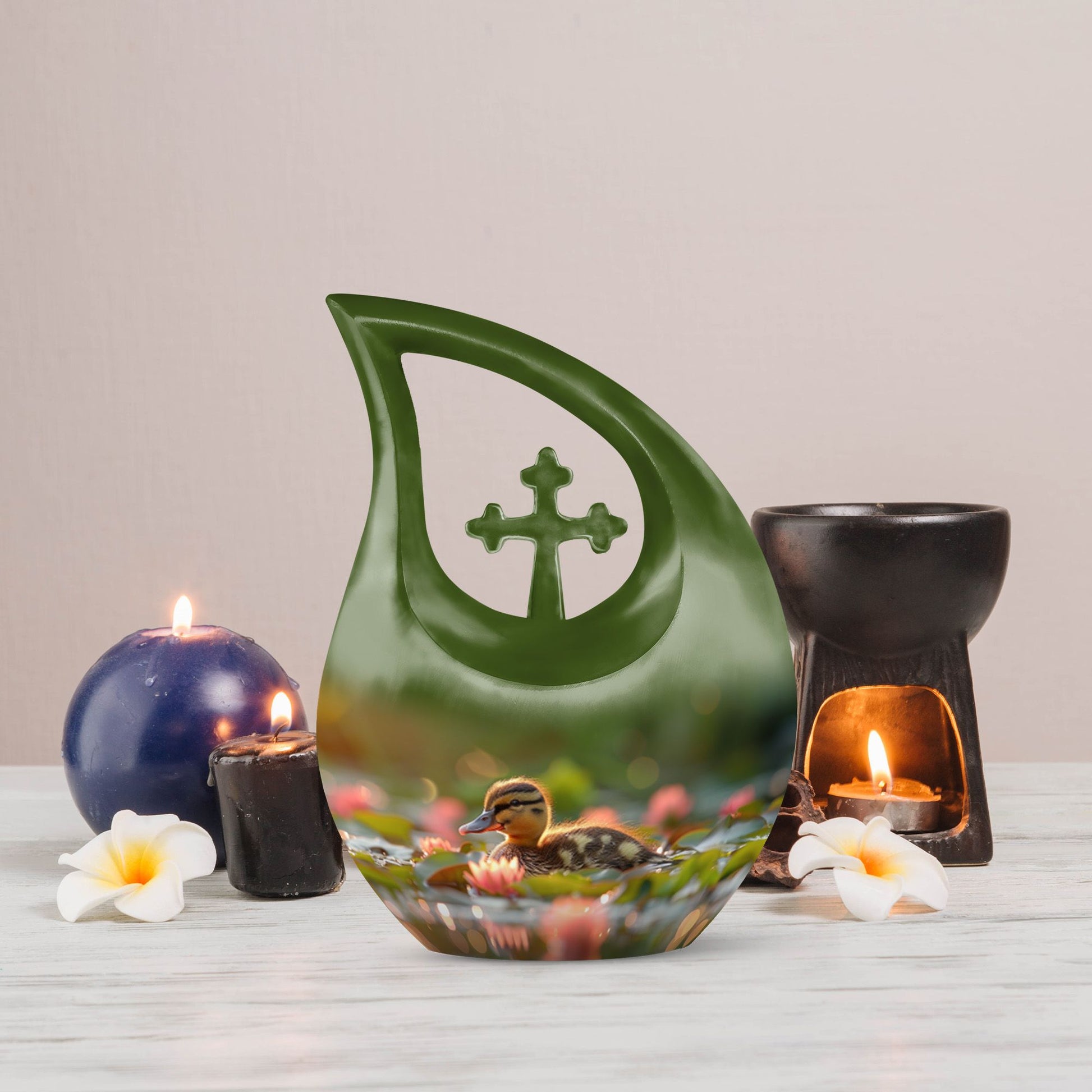 10 Inch Duckling's Dusk Adventure Urn 