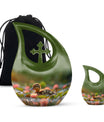 Duck Urn For Ashes Adult Men - Floral Cremation Ashes Urn