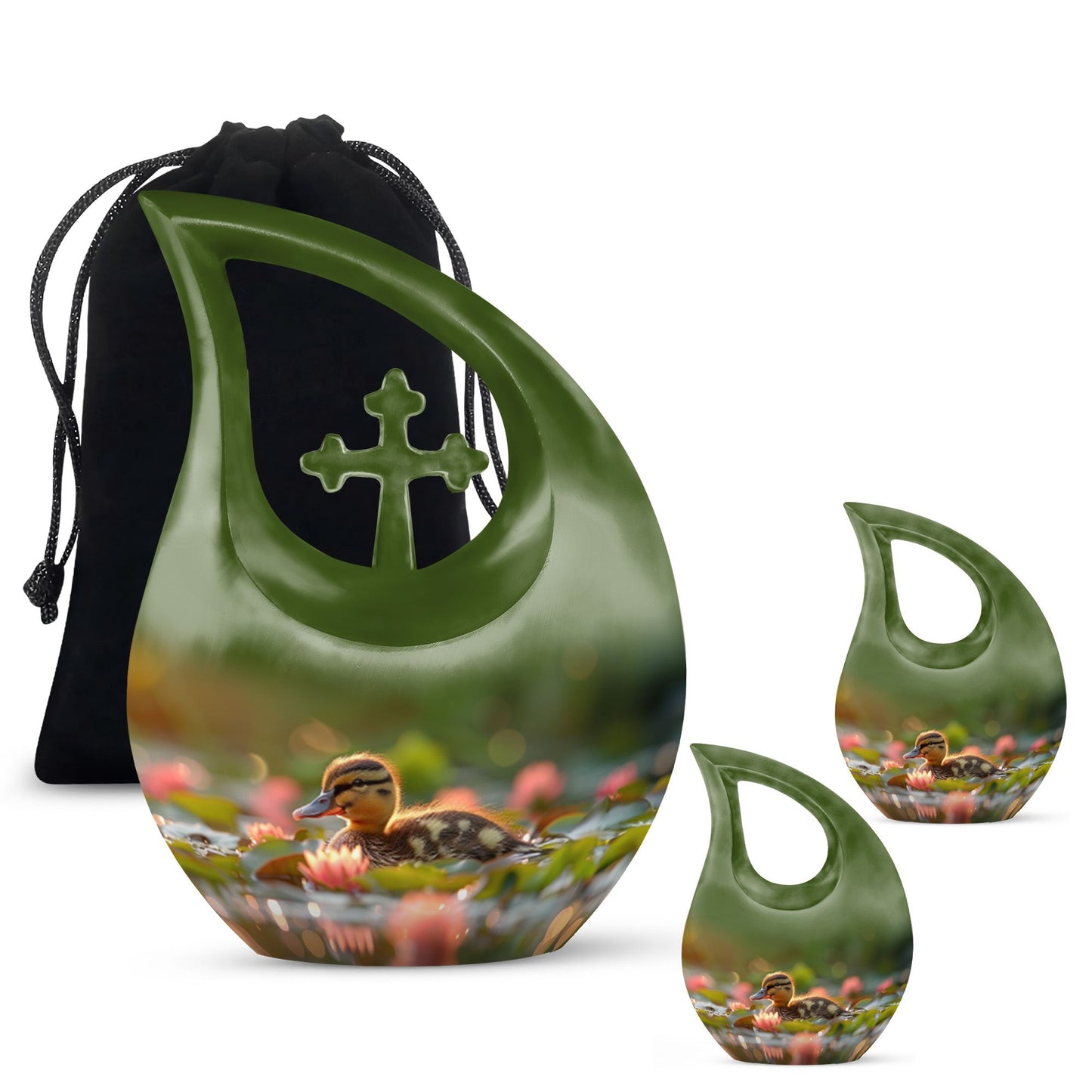 Personalized Bird Cremation Urn for Human Ashes - 10-inch, 200 cu in - Yatskia