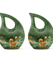 Animated Duckling's Urn For Adults - Duck Funeral Cremation Urn For Ashes