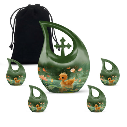 Duckling's Floral Kingdom Urn, 