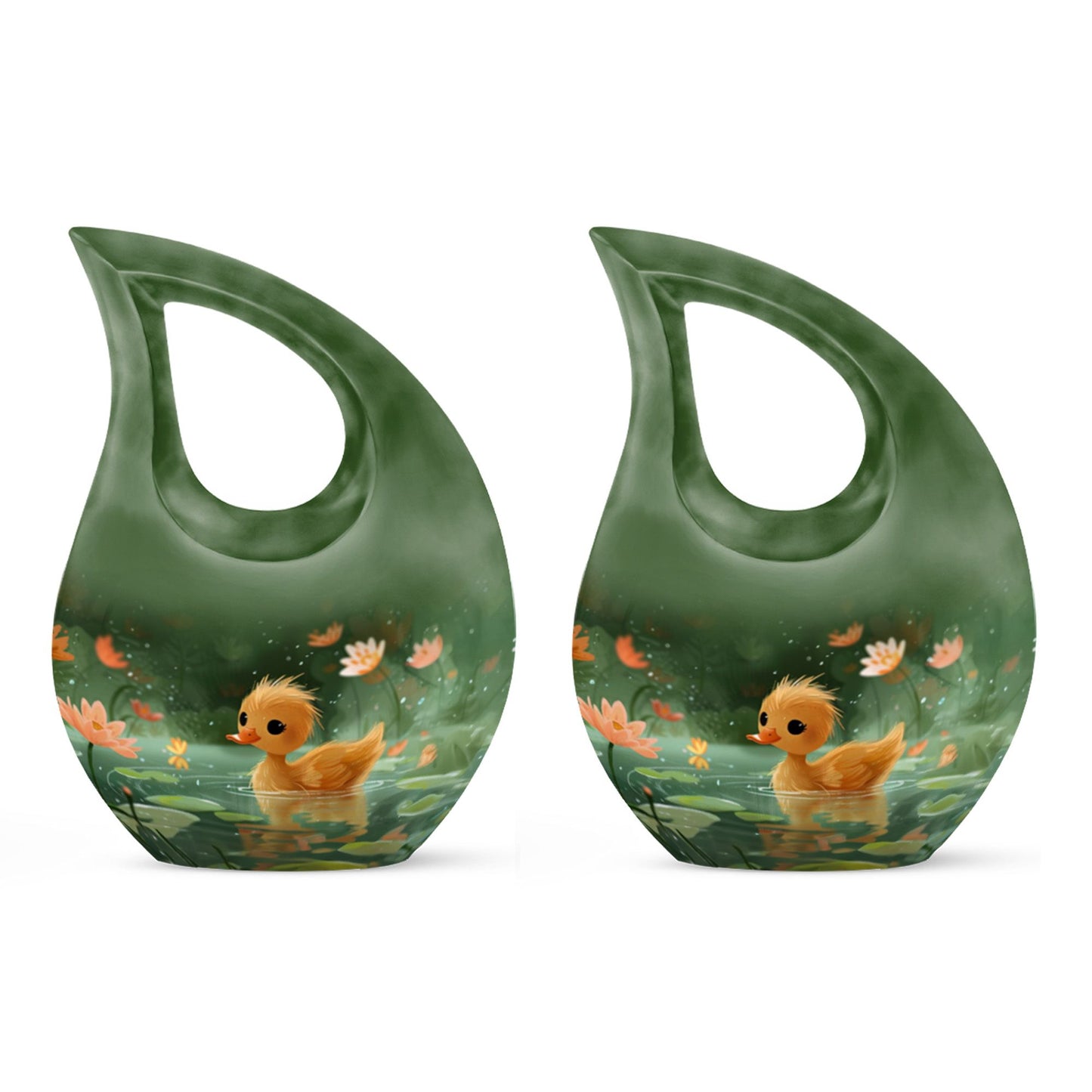 Duckling's Floral Kingdom Urn, 