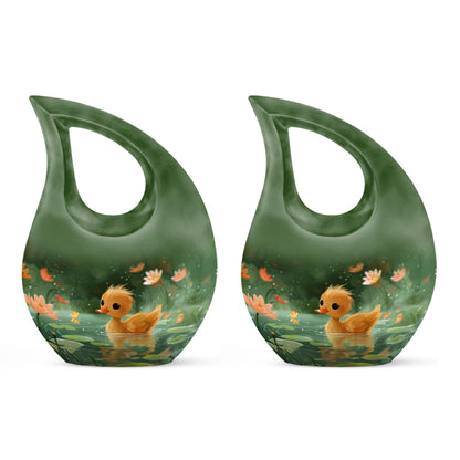 Duckling's Floral Kingdom Urn, 