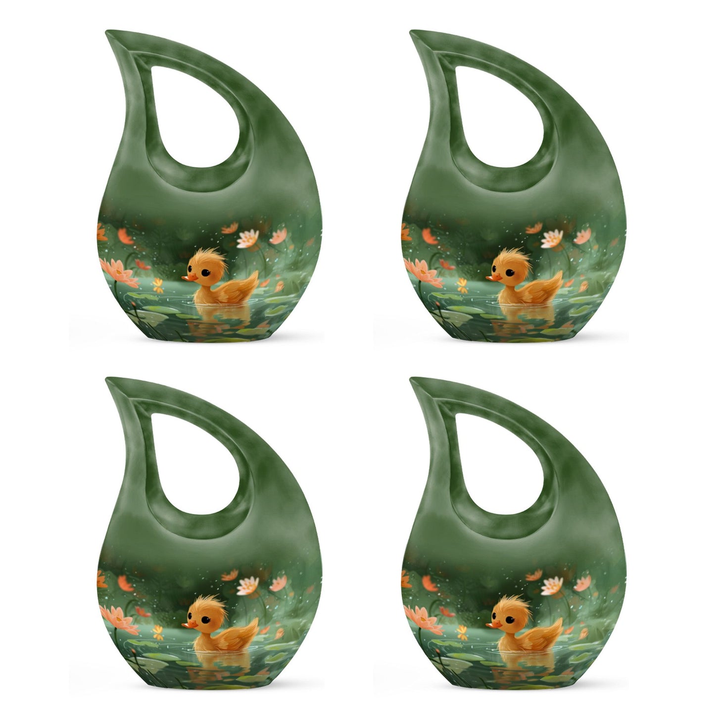 Duckling's Floral Kingdom Urn, 