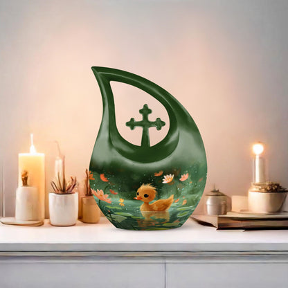 Duckling's Floral Kingdom Urn, 