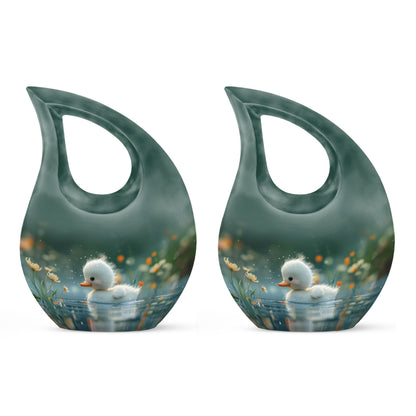 Personalized Bird Memorial Urn for Women - 10-inch, 200 cu in - Yatskia