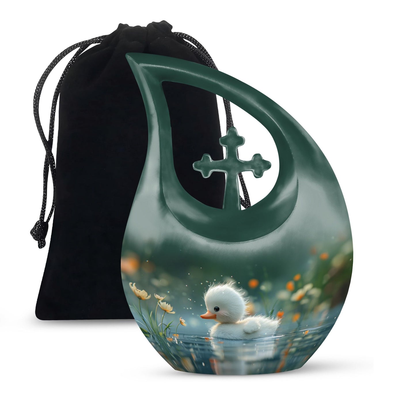 Personalized Bird Memorial Urn for Women - 10-inch, 200 cu in - Yatskia