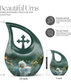 Dewy Dawn Duckling themed, Cross Drop designed aluminium urn