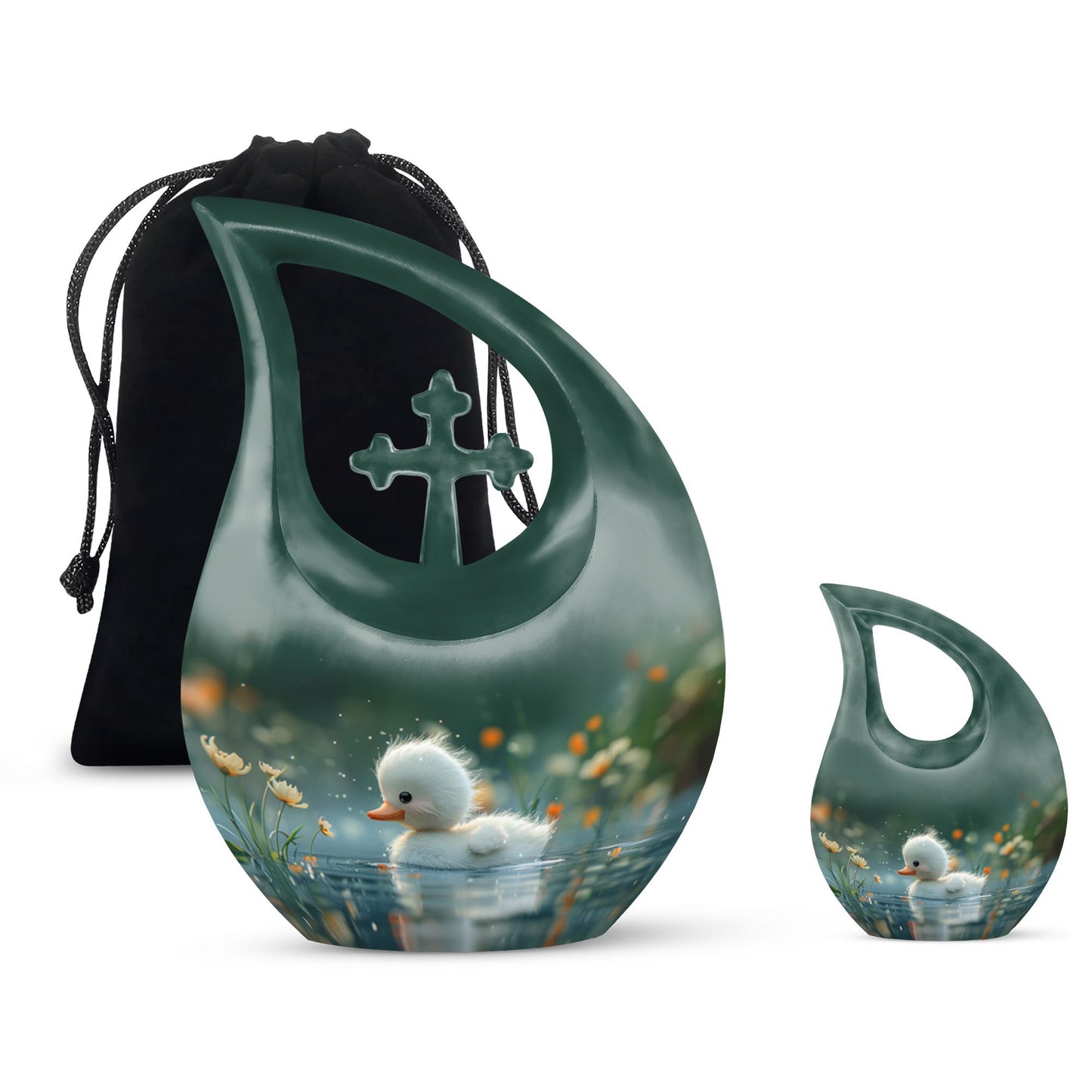 Personalized Bird Memorial Urn for Women - 10-inch, 200 cu in - Yatskia