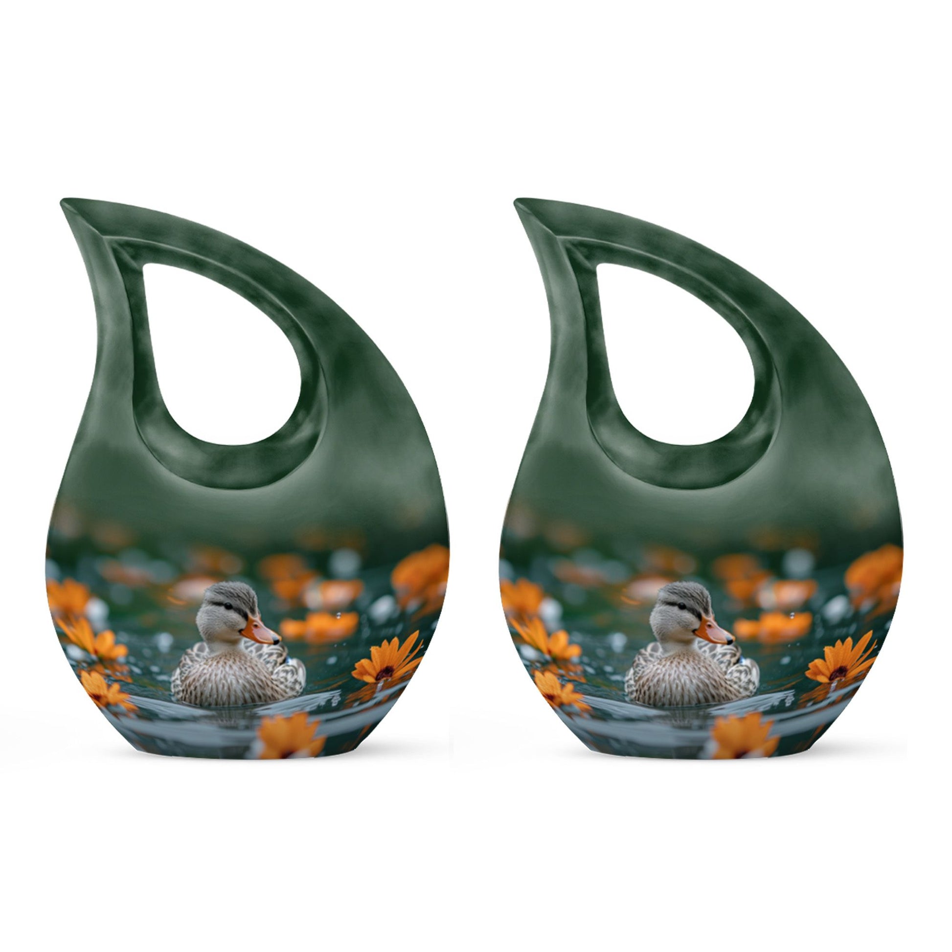 Duck Urn Memorial For Women - Funeral Cremation Urn For Ashes