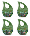 Duck Funeral Urn For Ashes - Green Cremation Urn For Men & Women