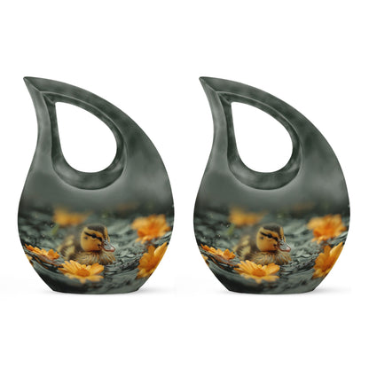 Personalized Bird Memorial Urn for Human Ashes - 10-inch, 200 cu in - Yatskia