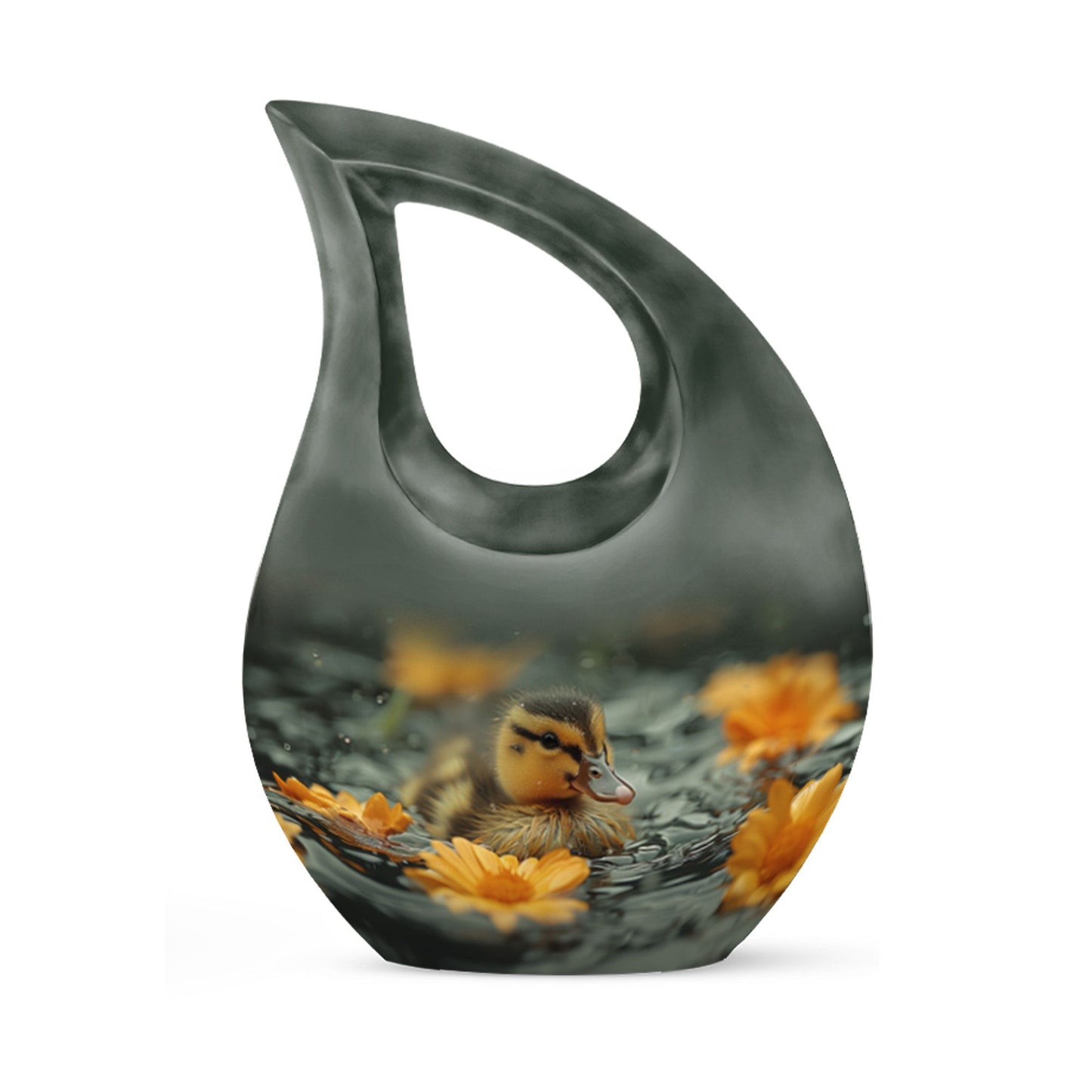 10-inch Duckling's Sunset Bloom Urn 
