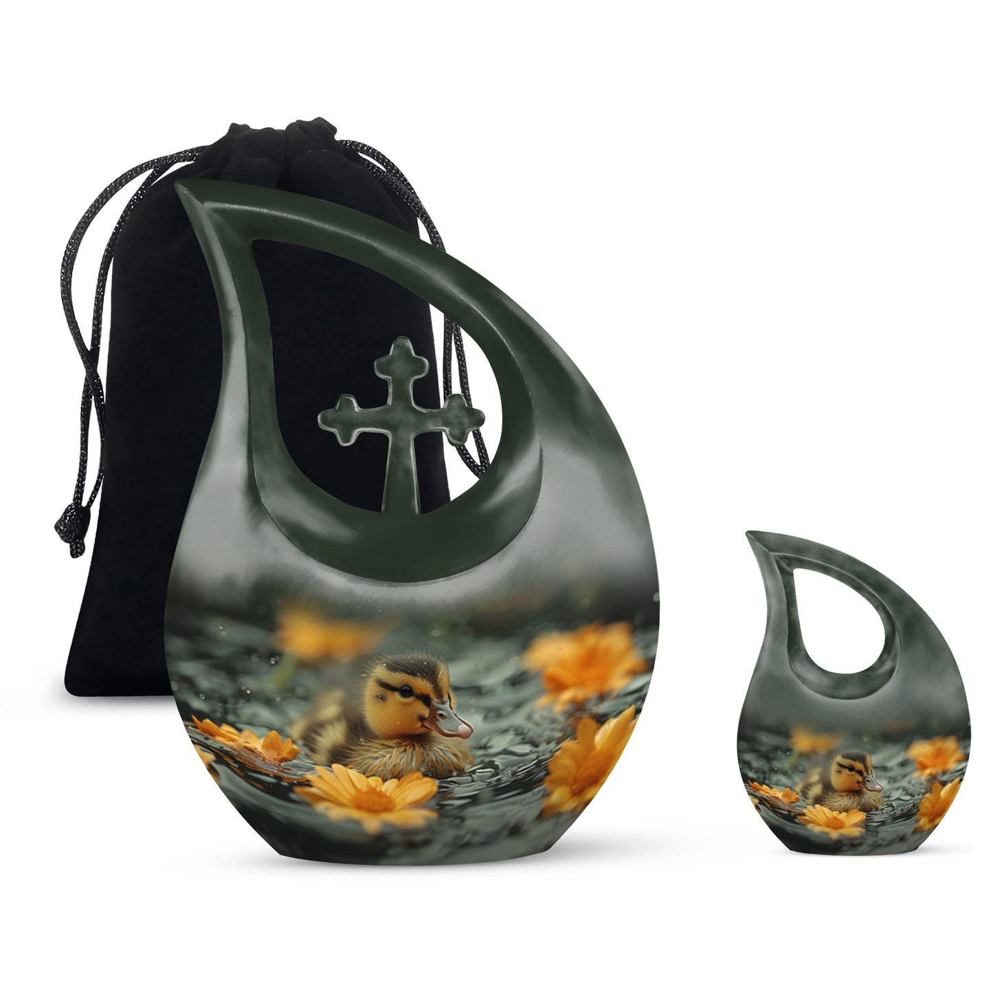 10-inch Duckling's Sunset Bloom Urn 