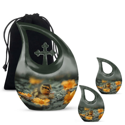 10-inch Duckling's Sunset Bloom Urn 
