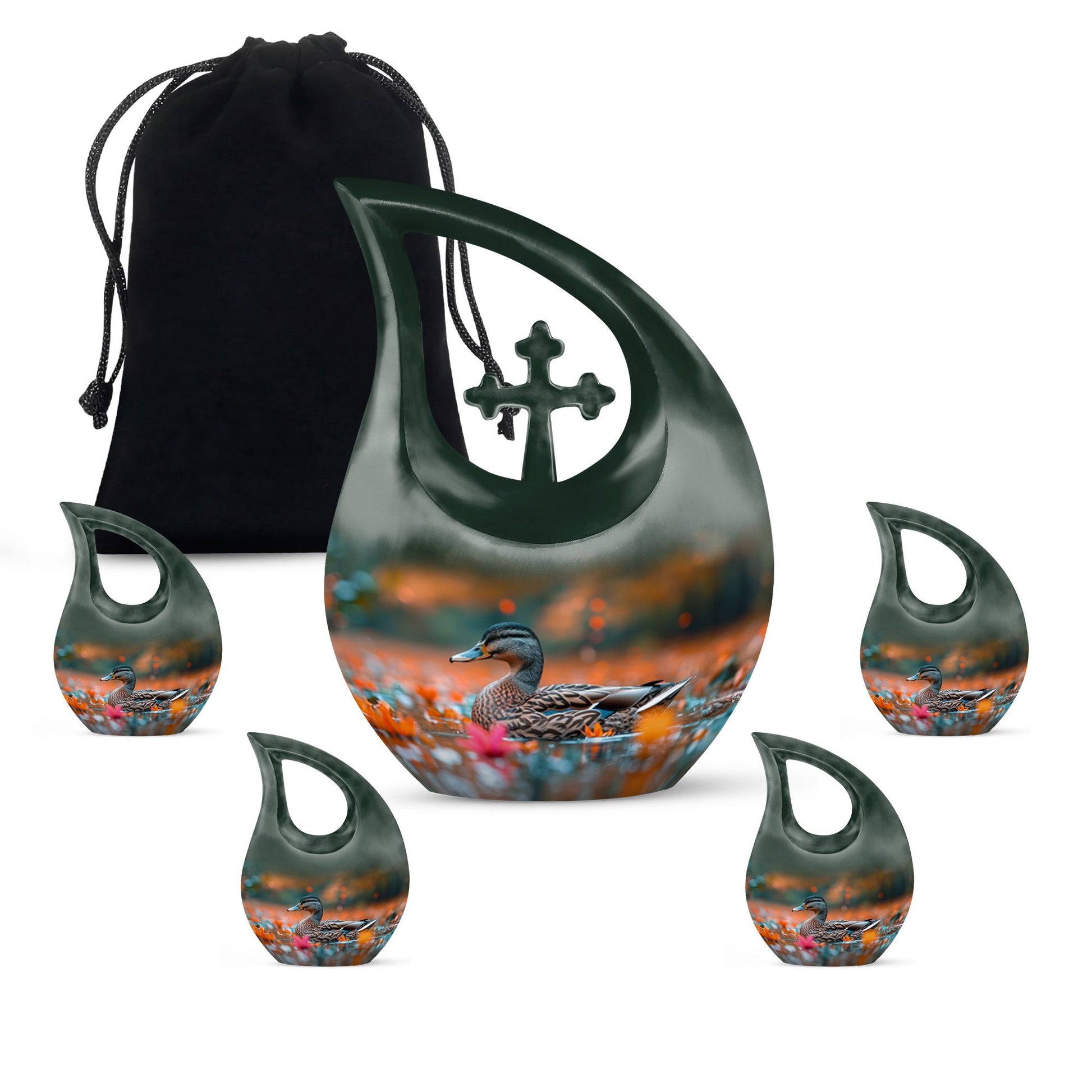 Duck Cremation Ashes Memorial Urn - Funeral Urn For Men & Women