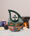 Fall Reflections Duck Urn, 