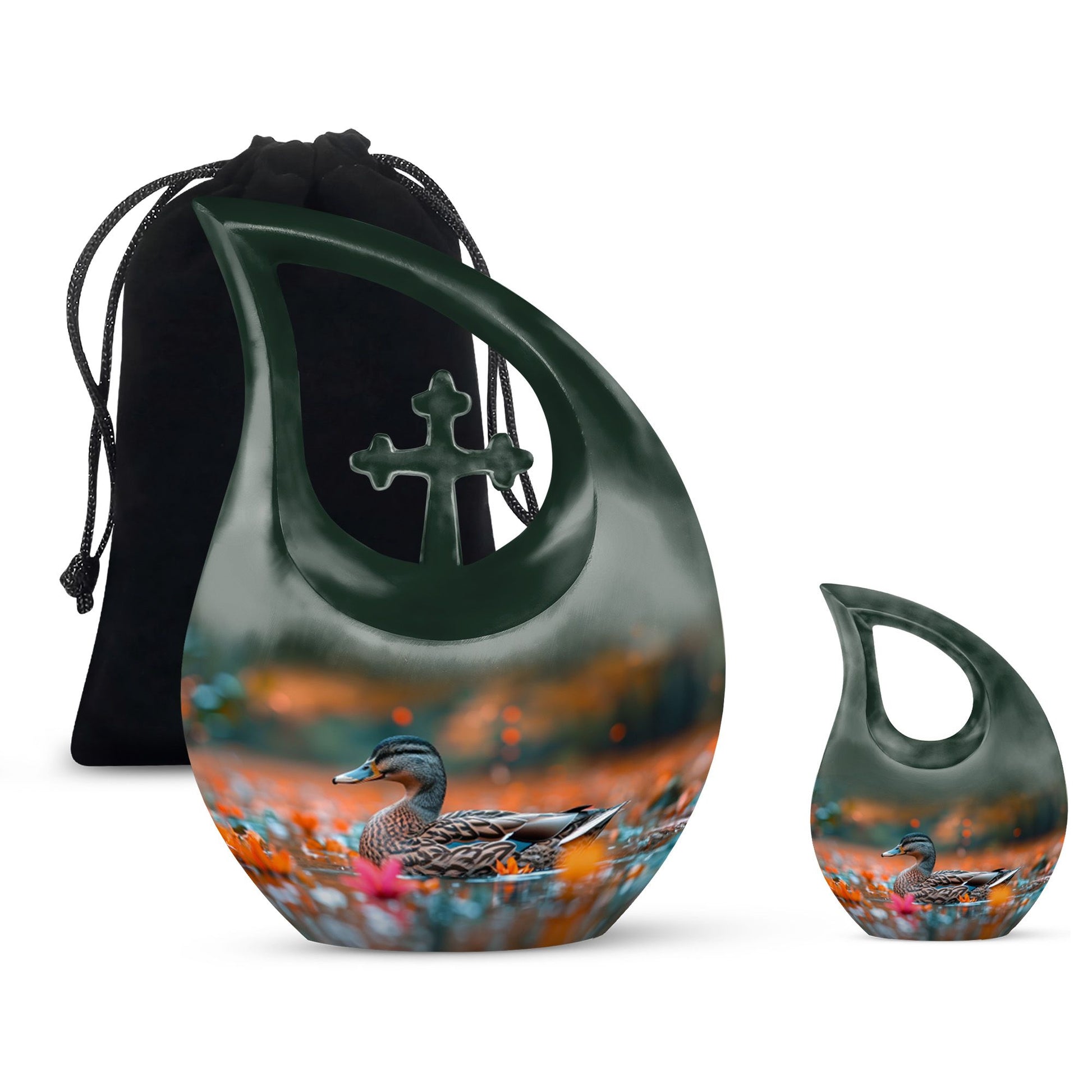 Duck Cremation Ashes Memorial Urn - Funeral Urn For Men & Women