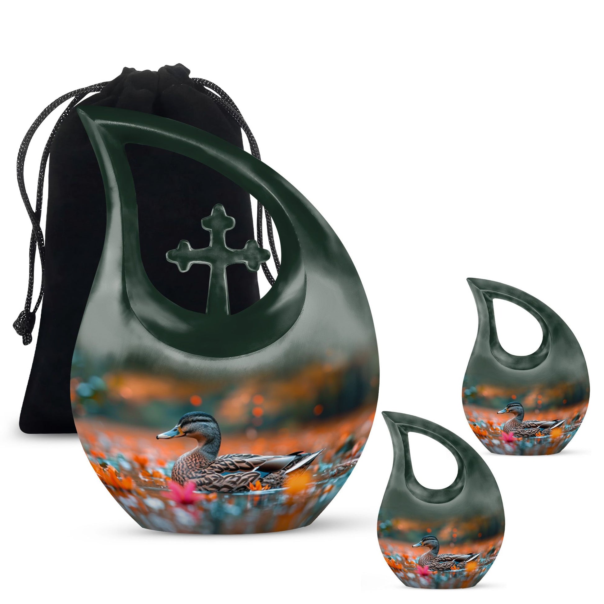 Duck Cremation Ashes Memorial Urn - Funeral Urn For Men & Women
