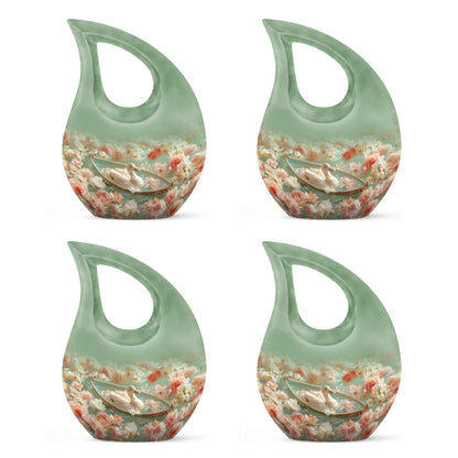 10-inch Duck's Floral Voyage memorial urn