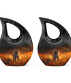 10-inch Sunset Tiger Solace Urn 