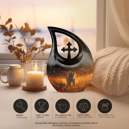 10-inch Sunset Tiger Solace Urn 
