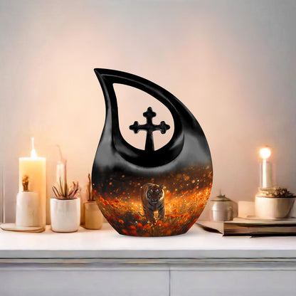 10-inch Sunset Tiger Solace Urn 