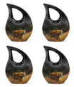 Bengal Tiger Urn Combo Set  - Large & Keepsake Urn Set For Funeral