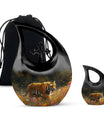 Bengal Tiger Urn Combo Set  - Large & Keepsake Urn Set For Funeral