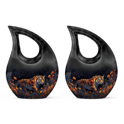 10 Inch Midnight Blossoms Urn 