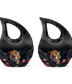 Hungry Black Tiger Cremation Urn - Burial Urn For Ashes