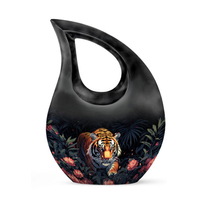 10-inch floral predator urn