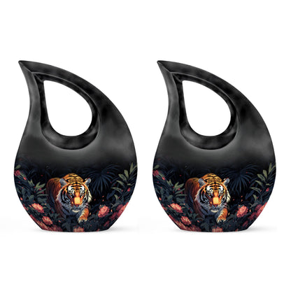 10-inch floral predator urn