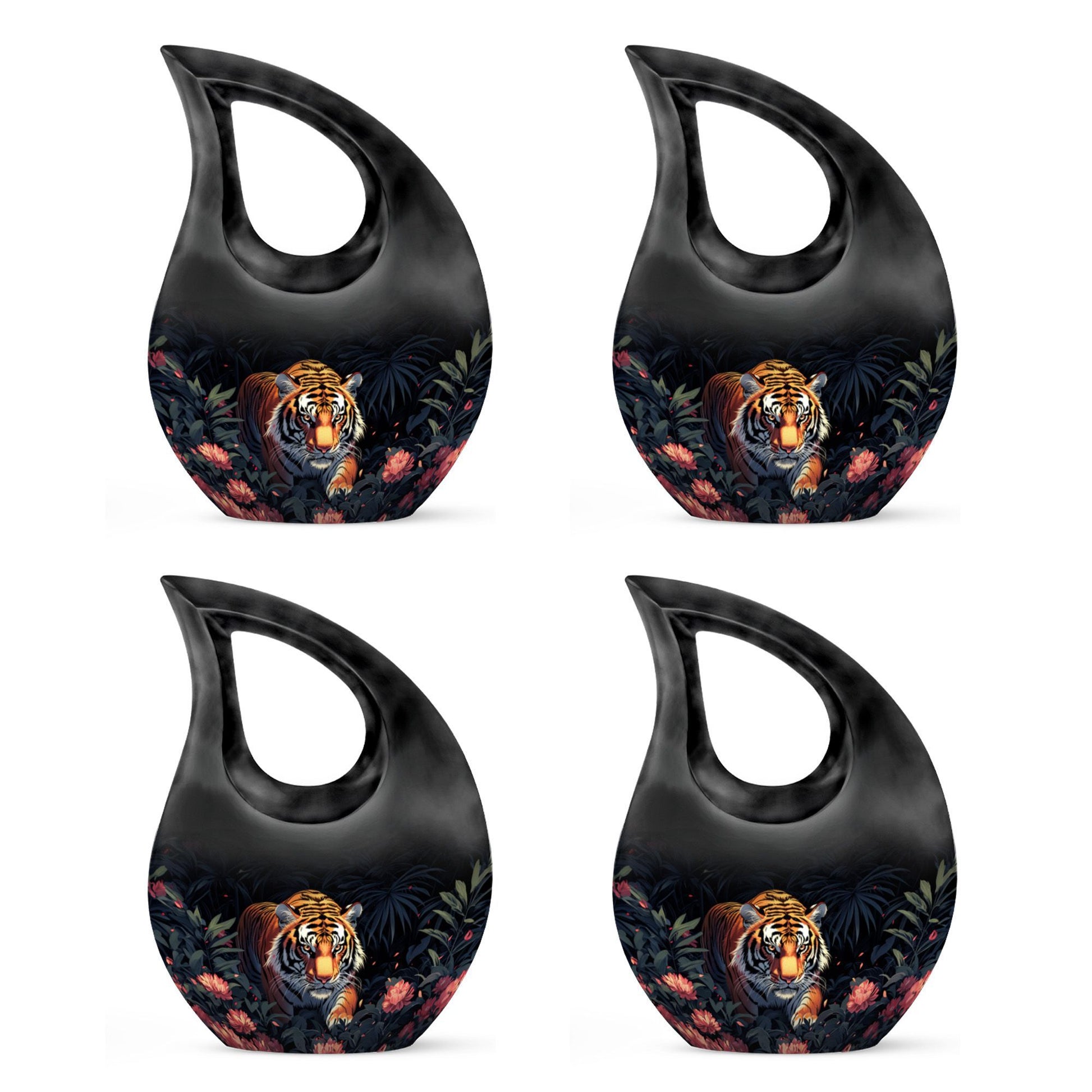 10-inch floral predator urn