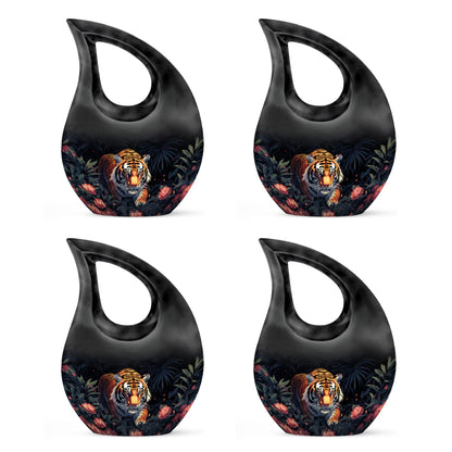 10-inch floral predator urn