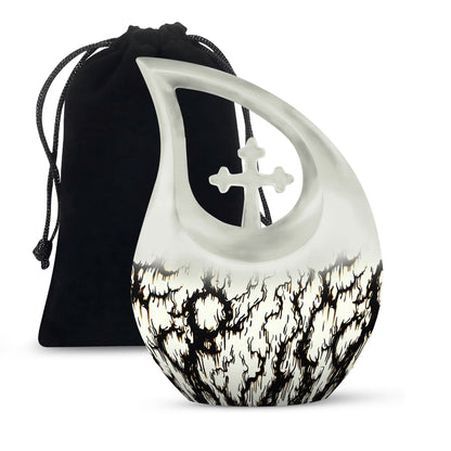 10-inch Ink Rorschach urn