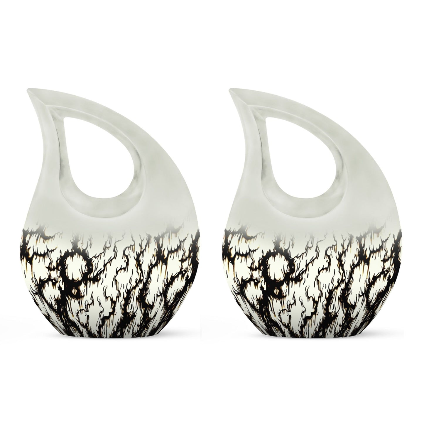 10-inch Ink Rorschach urn