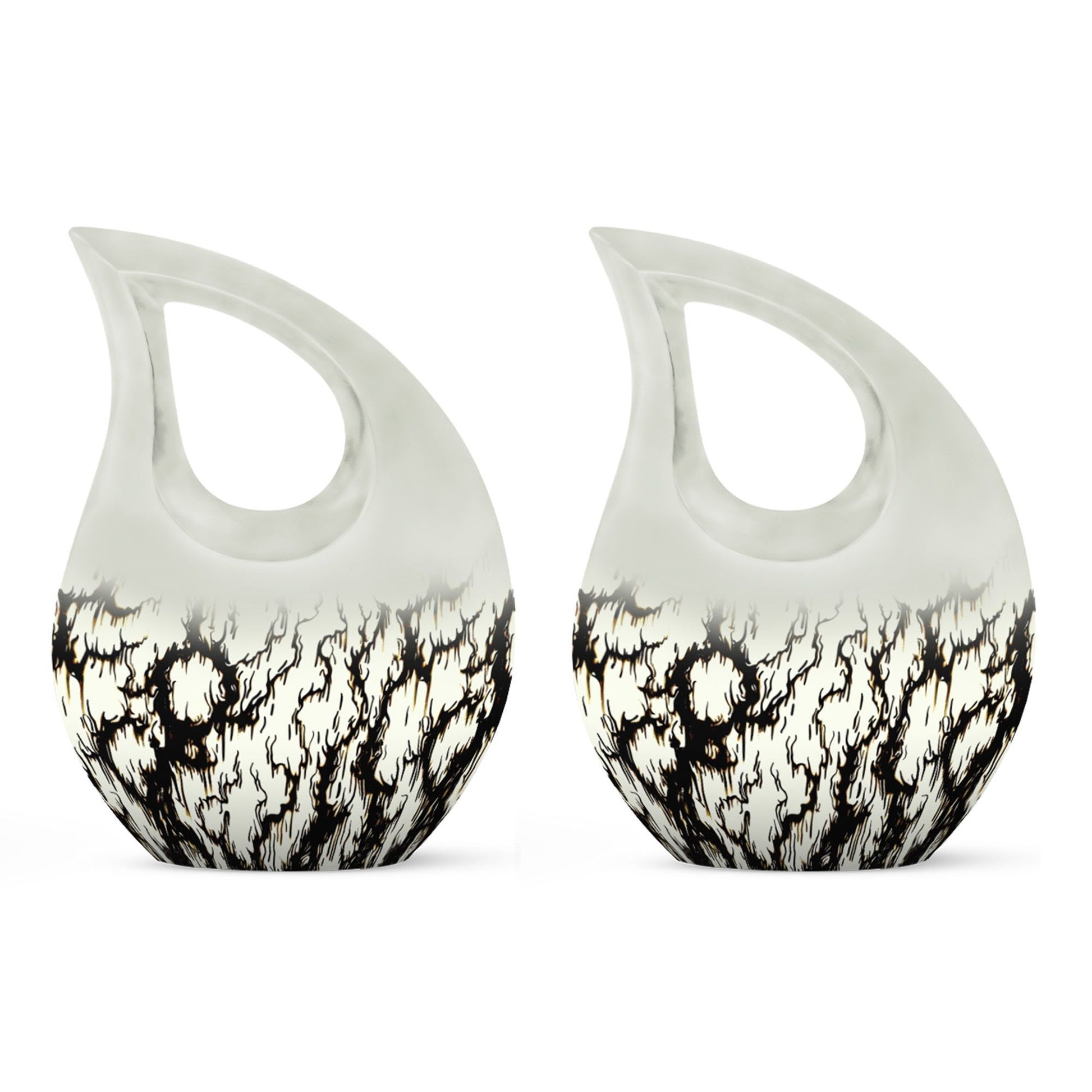 10-inch Ink Rorschach urn