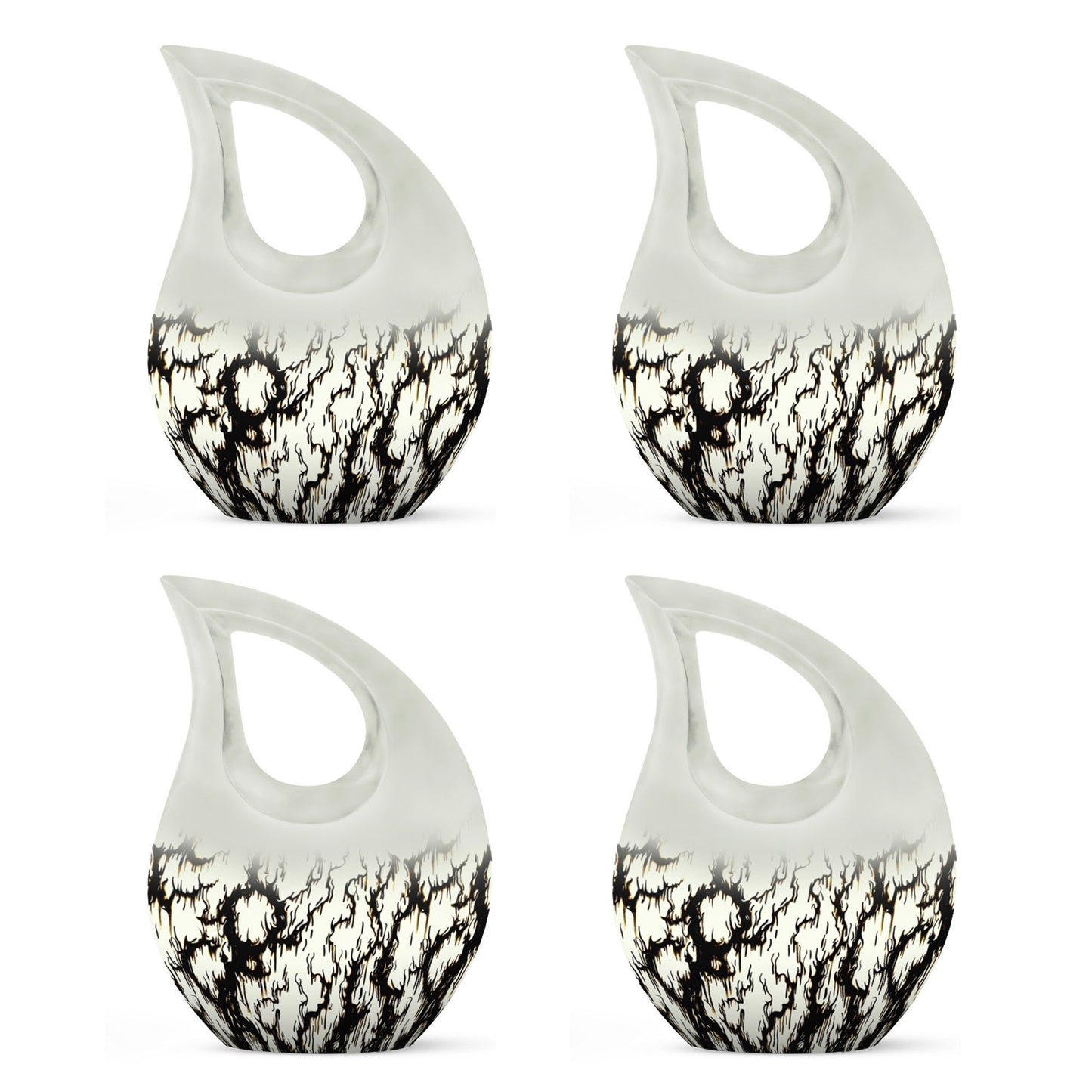 10-inch Ink Rorschach urn